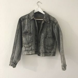 Vintage jordache acid wash denim jacket